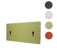 Cloison acoustique de table MENDLER HWC-G75 double paroi tissu/textile 60x120cm vert G
