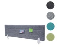 Mendler Cloison de table HWC-G76 - Gris