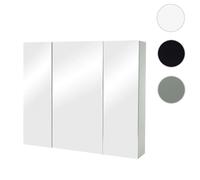 Mendler Colonne de salle de bain avec miroir - Gris