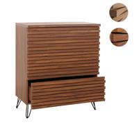 Mendler Commode 3 tiroirs - Marron