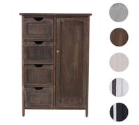 Mendler Commode 4 tiroirs bois - Marron