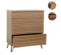 Mendler Commode design bois de mangue - Marron