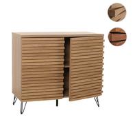 Mendler Commode HWC-M49 Bois Massif Mangue métal 85x95x45cm Nature
