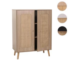 Mendler Commode haute rotin kubu - Marron