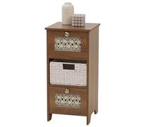 Mendler Commode HWC-O75 Bois Mélamine 63x30x30cm Marron