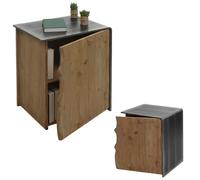 Mendler Commode industrielle en bois - Marron