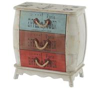 Mendler Commode Leiria Armoire Table d'appoint, Vintage, Shabby Chic, 74x70x36cm