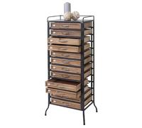 Mendler Placard de pharmacien HWC-A43 Style Shabby 129x55x38cm