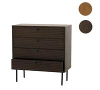 Mendler Commode HWC-N78 85x80x40cm Brun foncé