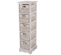 Mendler Commode shabby vintage - Blanc