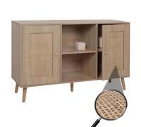 Mendler Commode style rotin kubu - Marron