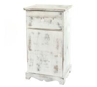 Mendler Commode/Table d'appoint/Chevet/Table Haute, 35x29x63cm, Shabby, Vintage - Blanc