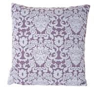 Mendler Coussin déco baroque - 45x45 cm - Lilas