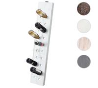 Mendler Étagère à bouteilles en bois - Blanc