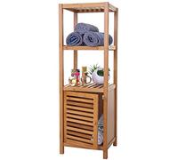 Etagère de salle de bains HWC-B18, Armoire, Commode, Bambou 110x36x34 cm
