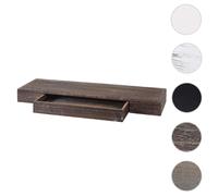 Mendler Étagère murale HWC-H37 bois flottante 8x80x25 cm brun shabby