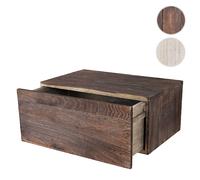 Mendler Étagère murale bois - Brun foncé