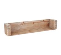 Mendler – Étagère murale HWC-A15 – suspendue, sapin massif rustique – 60 cm