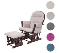 Mendler Fauteuil à bascule - Gris