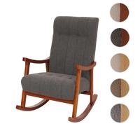 Mendler Fauteuil à bascule - Gris foncé
