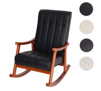 Mendler Fauteuil à bascule - Noir