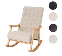 Mendler Fauteuil à bascule relax - Crème