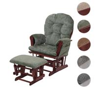 Mendler Fauteuil à bascule relaxation - Vert