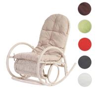 Mendler Fauteuil à bascule rotin - Crème