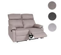 Mendler Fauteuil avec repose-pieds - Gris