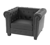Mendler Fauteuil Chesterfield - Noir