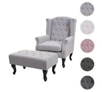 Mendler Fauteuil Chesterfield relax - Gris