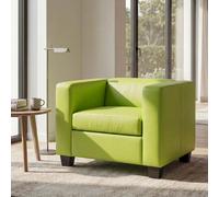 Fauteuil Club / Lounge Lille simili-cuir vert clair