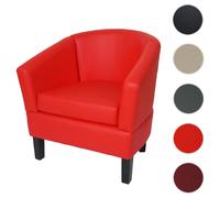 Mendler Fauteuil club lounge - Rouge