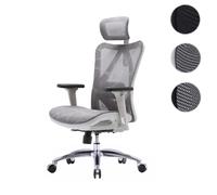 Mendler Fauteuil de bureau ergonomique - Gris