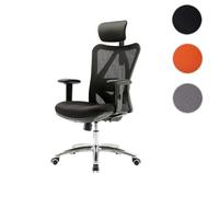 Mendler Fauteuil de bureau ergonomique - Noir