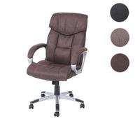 Mendler Fauteuil de bureau pivotant - Brun