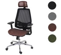 Mendler Fauteuil de bureau pivotant - Noir