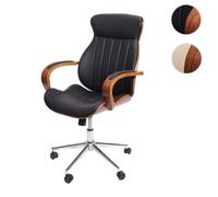 Mendler Fauteuil de bureau pivotant - Noyer