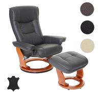 Mendler Fauteuil de relaxation pivotant - Noir