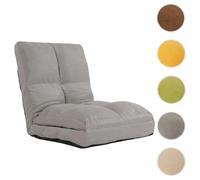 Mendler Fauteuil de sol velours - Gris