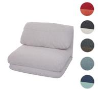 Fauteuil-lit HWC-E68, Canapé-lit Fauteuil fonctionnel Fauteuil pliant Fauteuil relax, tissu/textile ~ beige