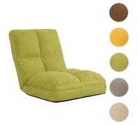 Mendler Fauteuil-lit pliable velours - Vert