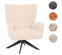Mendler Fauteuil lounge pivotant - Crème