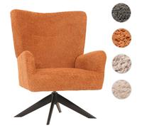 Mendler Fauteuil lounge pivotant - Terracotta
