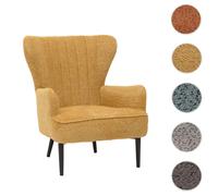 Mendler Fauteuil lounge rétro - Jaune