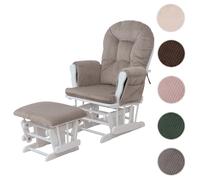 Mendler Fauteuil relax à bascule - Blanc