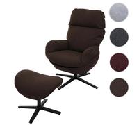 Mendler Fauteuil relax pivotant - Marron