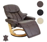 Mendler Fauteuil relax pivotant - Marron