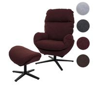 Mendler Fauteuil relax pivotant - Rouge