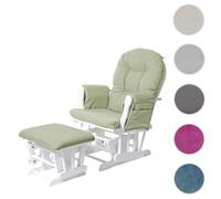 Mendler Fauteuil relax pivotant - Vert clair